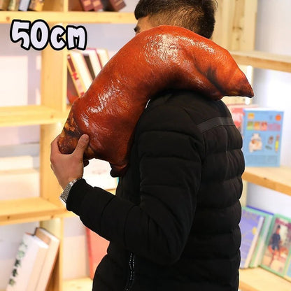 Plush Large Realistic Roasted Pig, 1.6-3.6' | 50-110 cm Plushie Produce