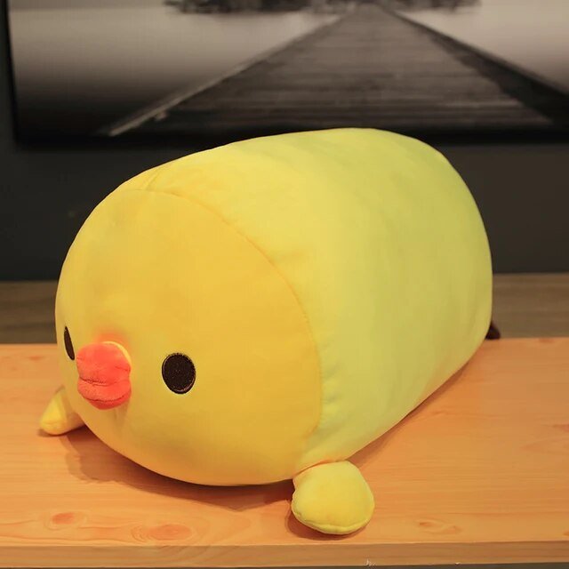 Plush Large Squishy Chick Pillow with Eyelashes, 10-35" | 25-60 cm