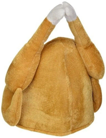 Plushie Novelty Roasted Turkey Hat, 10" | 25 cm - Plushie Produce