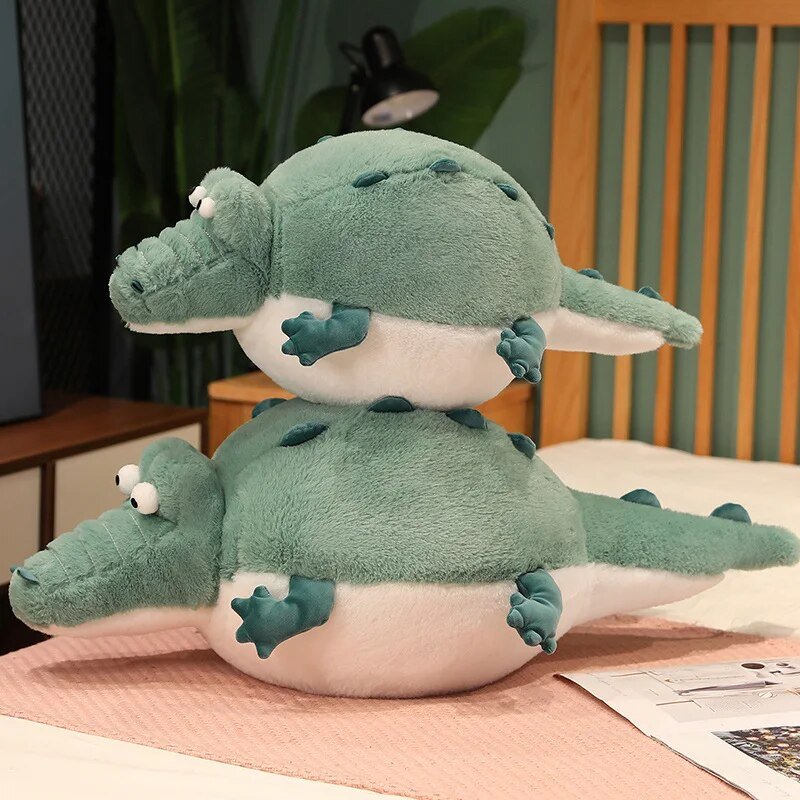 Plushie Obese Crocodile, 16-31" | 40-80 cm - Plushie Produce