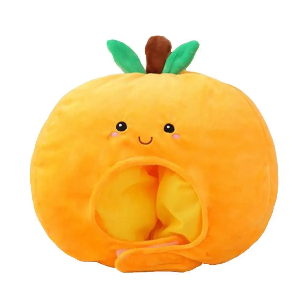 Chapéu de Novidade Laranja de Pelúcia, 14" | 35 cm