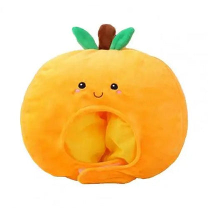 Chapéu de Novidade Laranja de Pelúcia, 14" | 35 cm