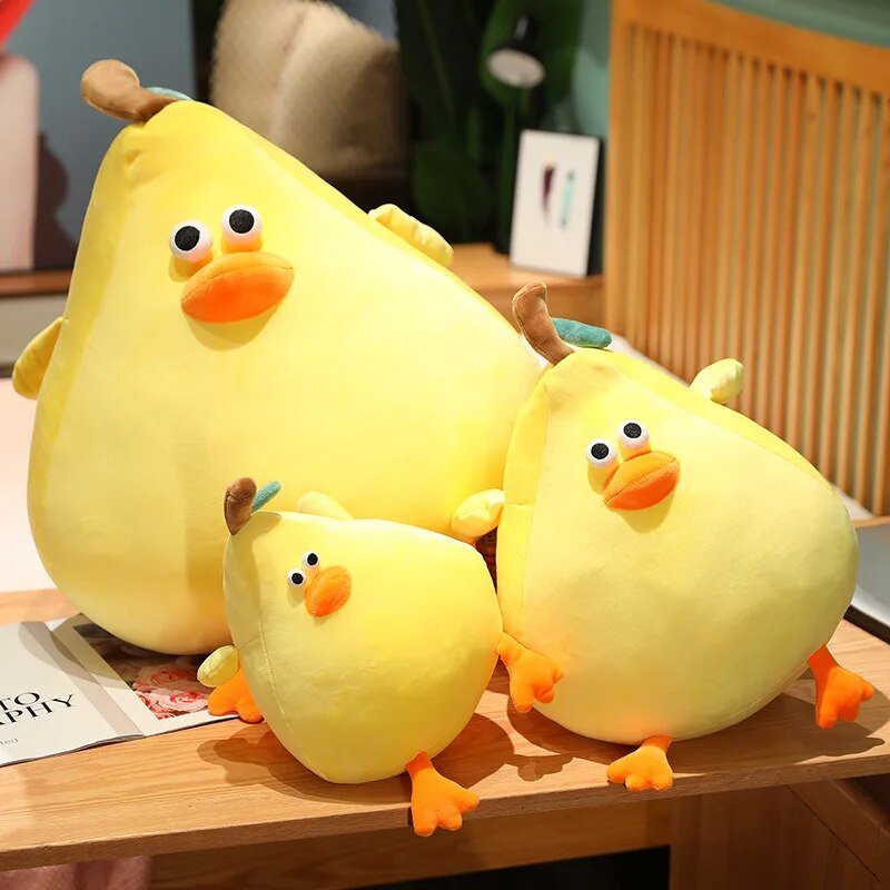 Plushie Ducks as Pears, 12-24" | 30-60 cm