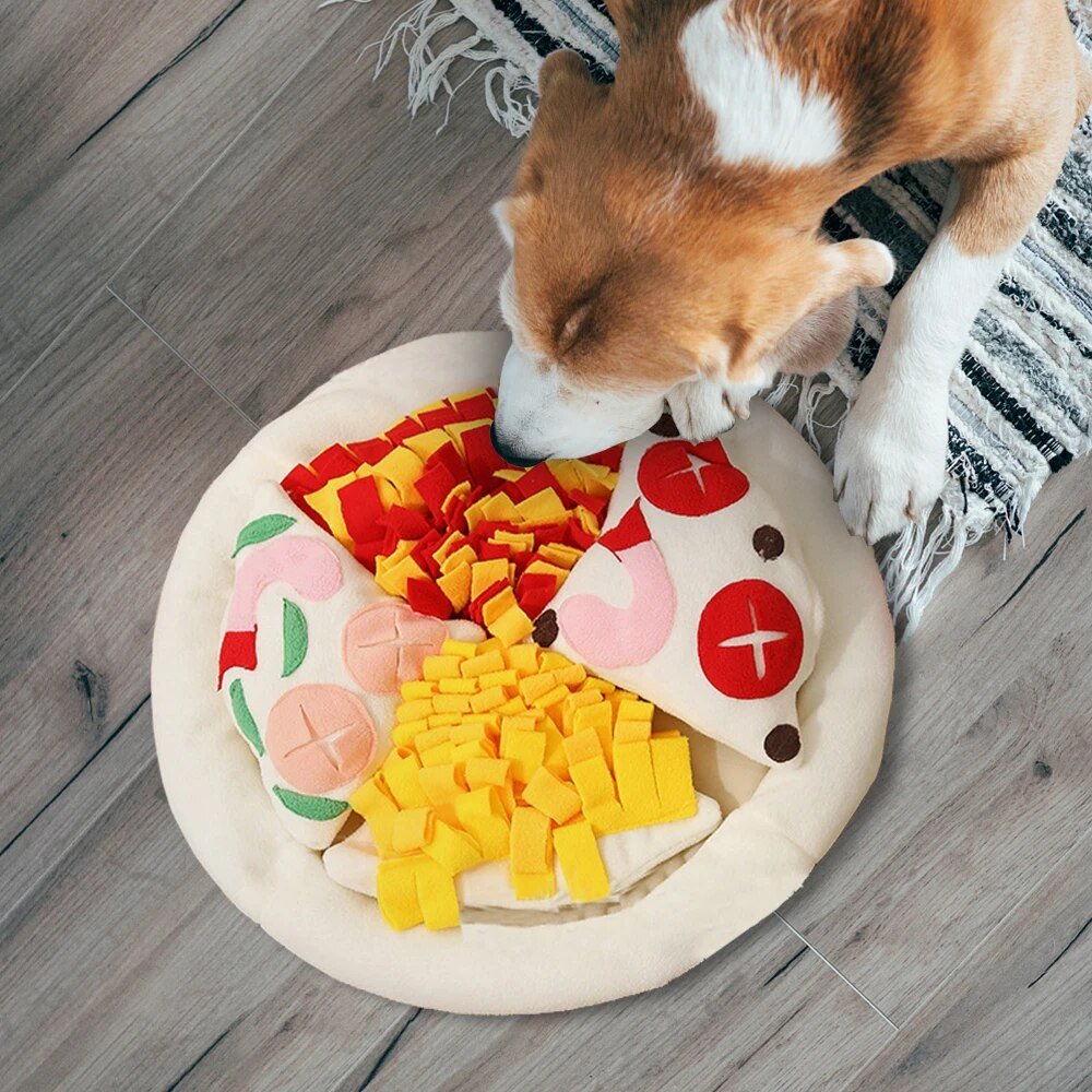 Plush Pizza Dog Sniffing Mat, 20" | 50 cm