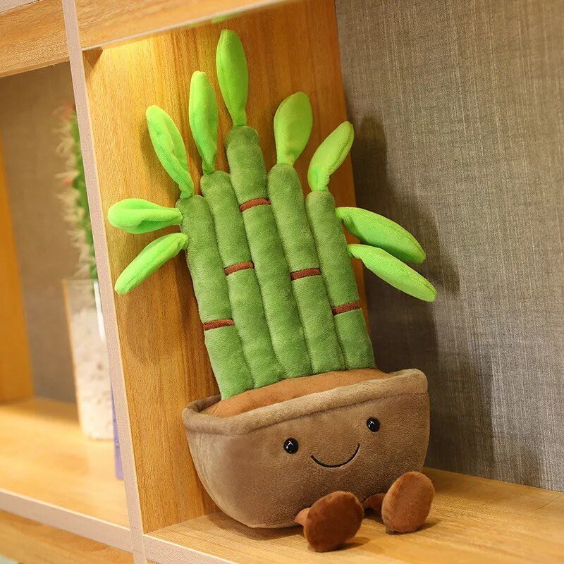 Plush Potted Bamboo, 16" | 41 cm