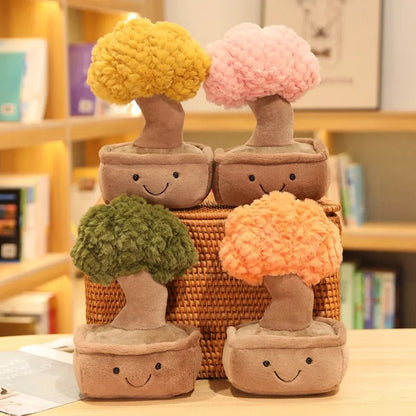 Planta Bonsái de Peluche en Maceta Decoración para el Hogar, 11" | 28 centímetros