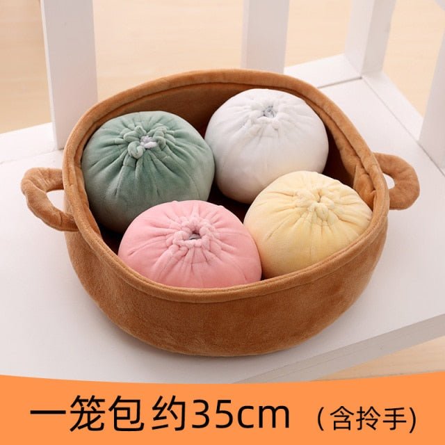 Realistic Plush Steamed Bao Buns, 8-26" | 20-65 cm - Plush Produce