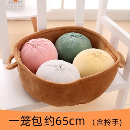 Realistic Plush Steamed Bao Buns, 8-26" | 20-65 cm - Plush Produce