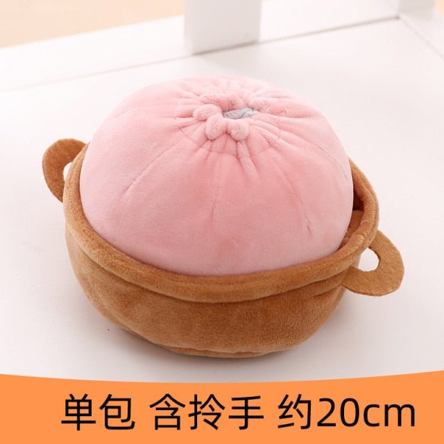 Realistic Plush Steamed Bao Buns, 8-26" | 20-65 cm - Plush Produce