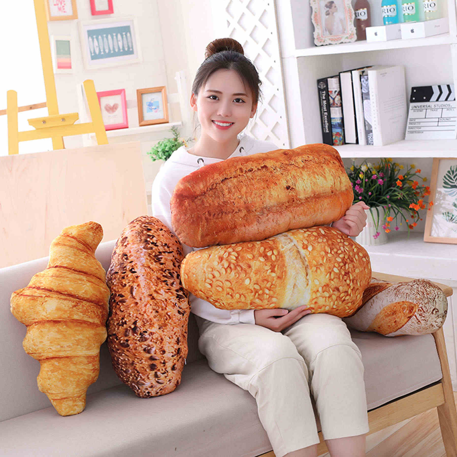 Realistic Assorted Bread Plush, 12-20" / 31-50 cm - Plush Produce