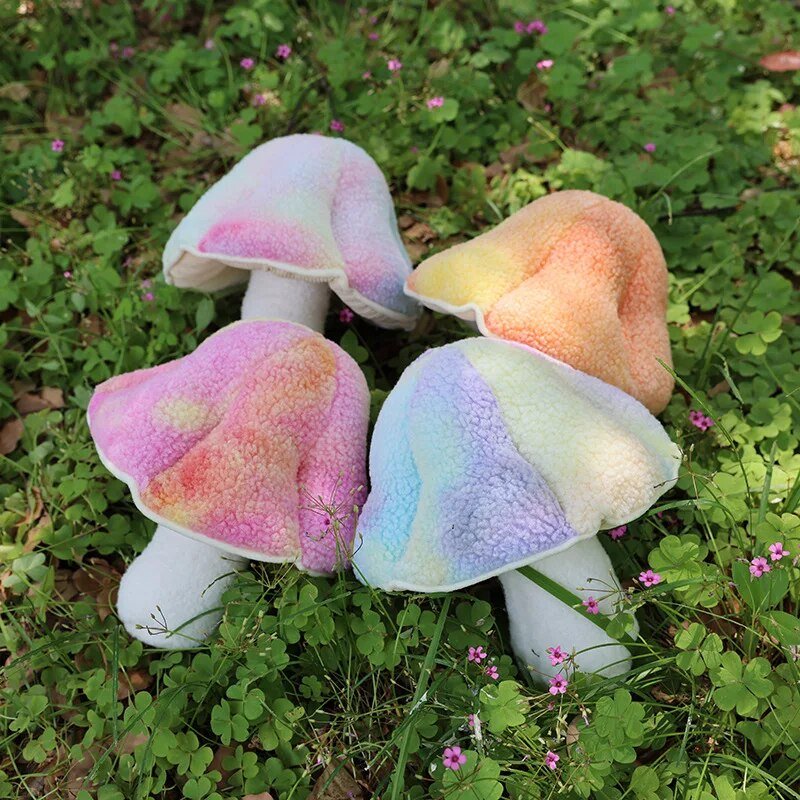 Plush Realistic Colorful Mushroom, 13" | 32 cm