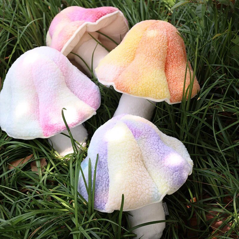 Plush Realistic Colorful Mushroom, 13" | 32 cm