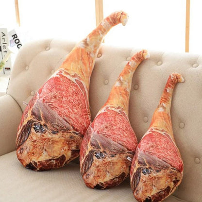 Plush Realistic Cooked Leg of Ham, 1.5-2.1' | 45-65 cm Plushie Produce