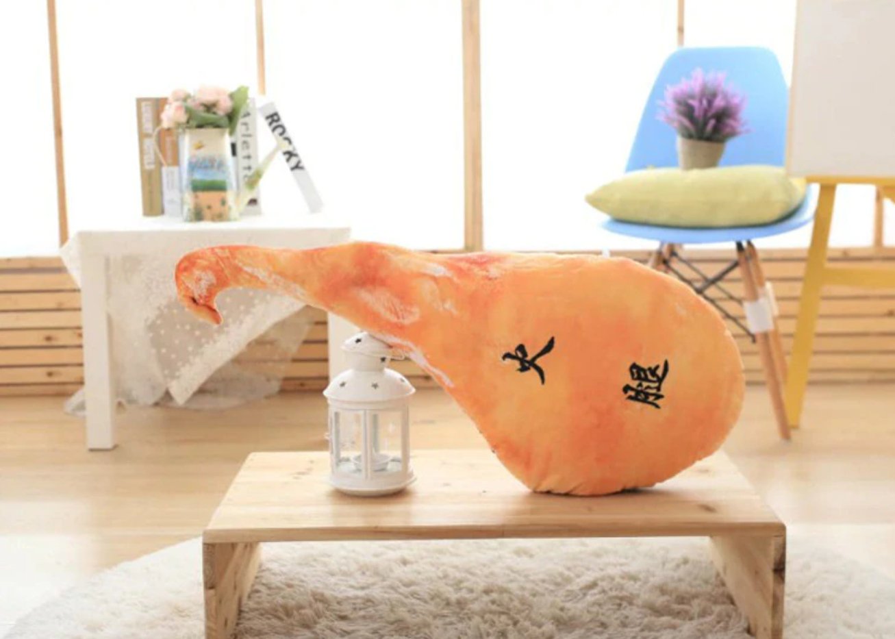 Plush Realistic Cooked Leg of Ham, 1.5-2.1' | 45-65 cm Plushie Produce