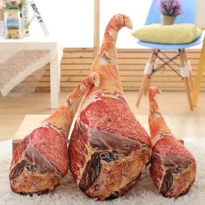 Plush Realistic Cooked Leg of Ham, 1.5-2.1' | 45-65 cm Plushie Produce