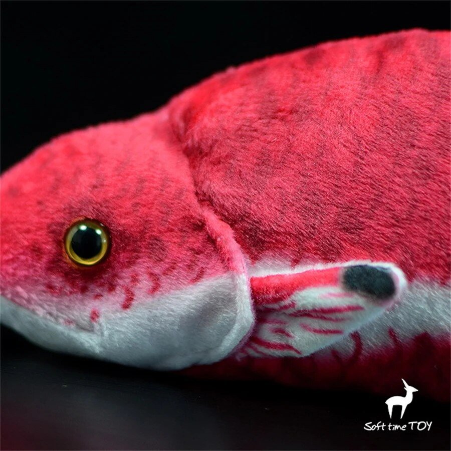 Plushie Realistic Cuban Arowana Fish, 10" | 25 cm