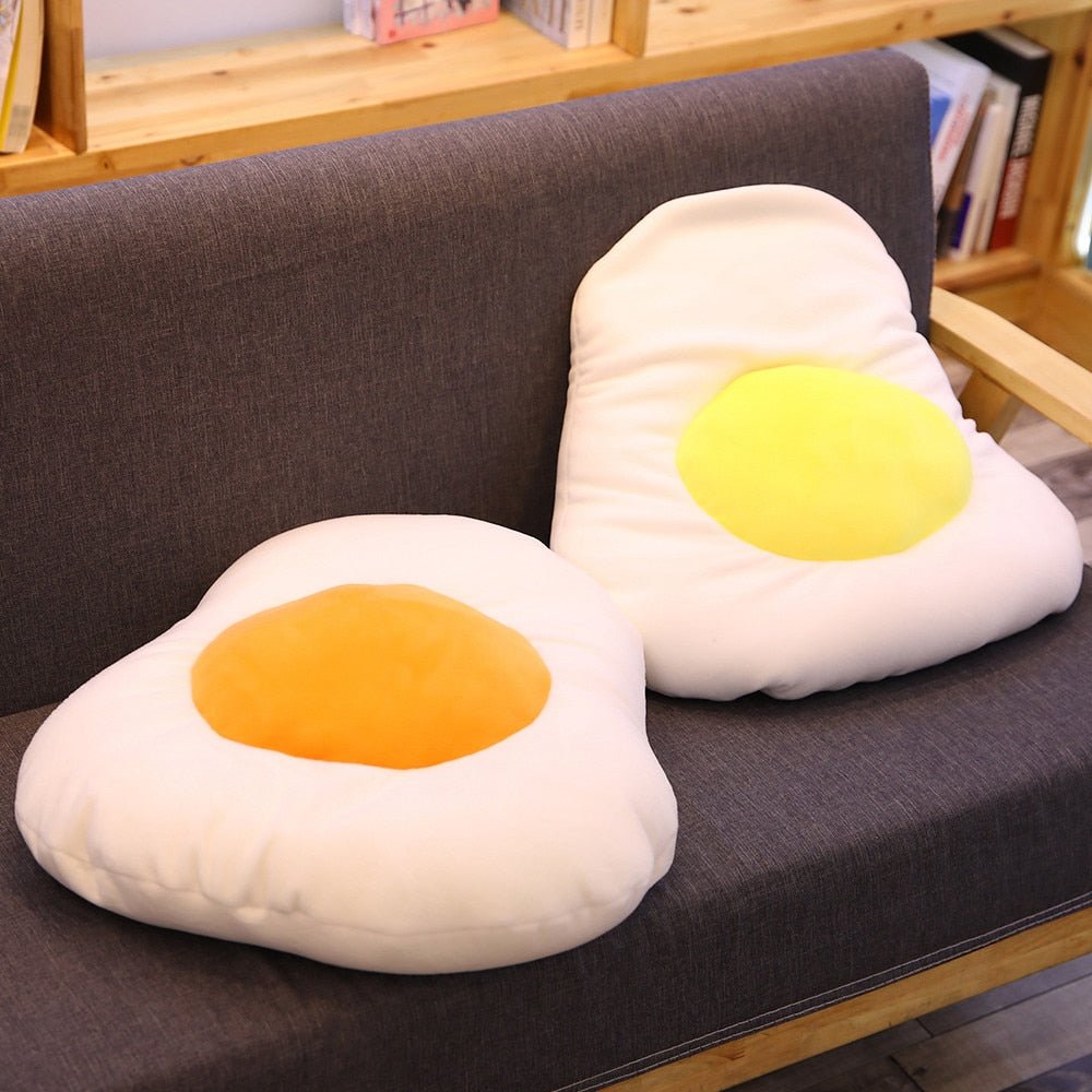 Fried Egg Plush Pillow, 12-24" | 30-65 cm - Plush Produce