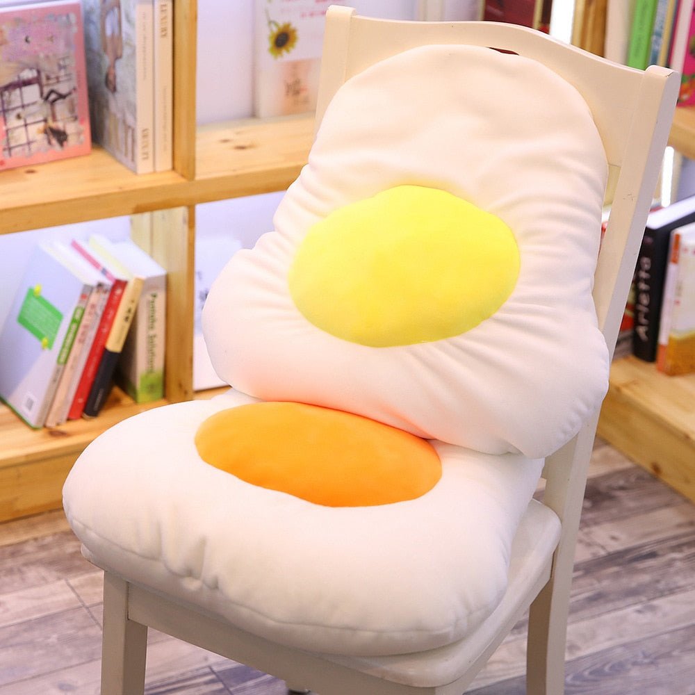 Fried Egg Plush Pillow, 12-24" | 30-65 cm - Plush Produce