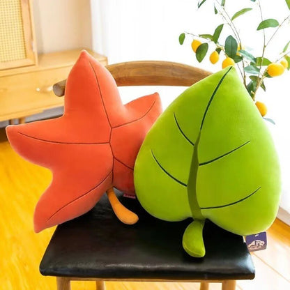 Plushie Realistic Leaf Throw Pillows, Two Styles, 20" | 50 cm