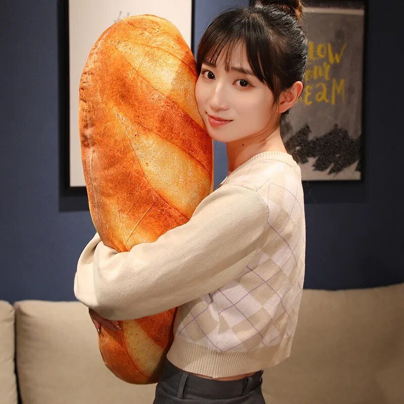 Plush Realistic Loaf of Bread, | 20-100 cm Plushie Produce