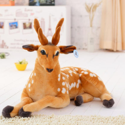 Plush Realistic Lying Deer, 1-3.6 ft | 30-110 cm Plushie Produce