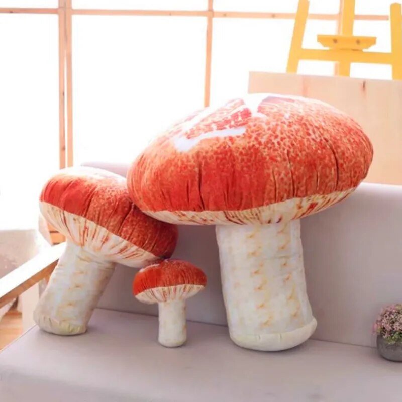 Plushie Lifelike Mushroom Plushie, 7-24" | 18-60 cm - Plushie Produce