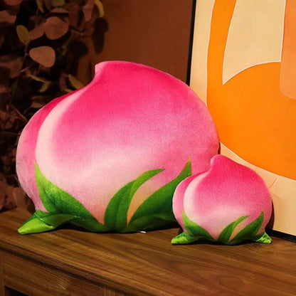 Plushie Realistic Peach Throw Pillow, 7-19" | 18-48 cm