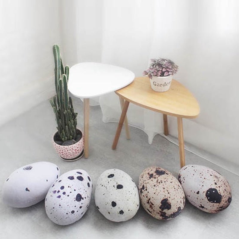 TrueNature Quail Egg Plush Pillow, 9x14" | 35x22cm - Plush Produce