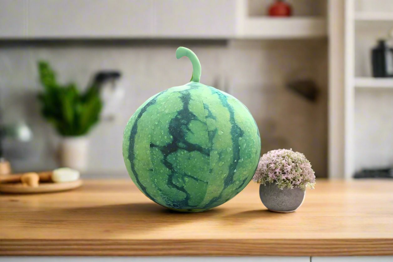 Plushie Realistic Watermelon, 10-12" | 25-30 cm