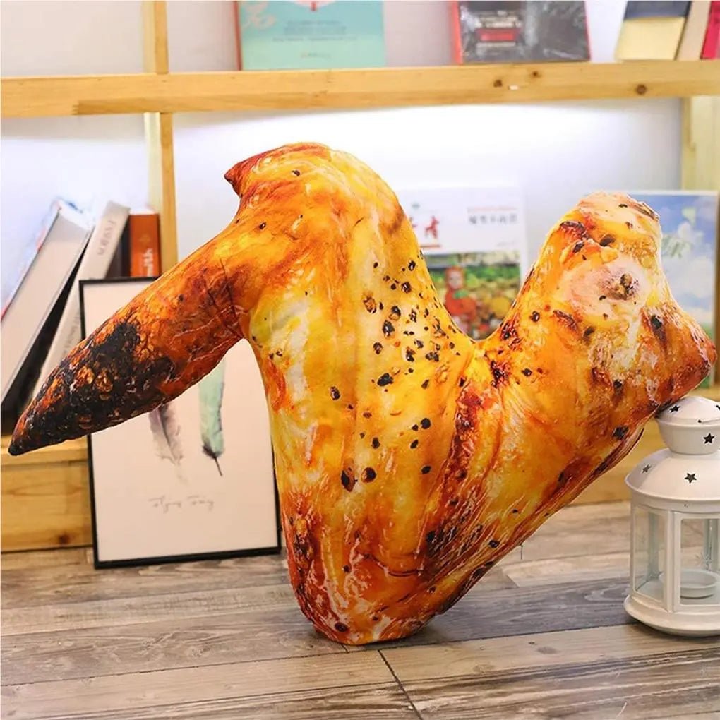 Plush Simulation Grilled Chicken, Two Styles, 8" | 20 cm