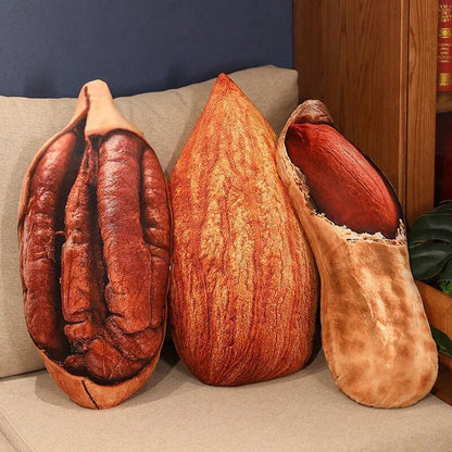 Realistic Food Nut Throw Pillow, 16-22" | 40-55 cm