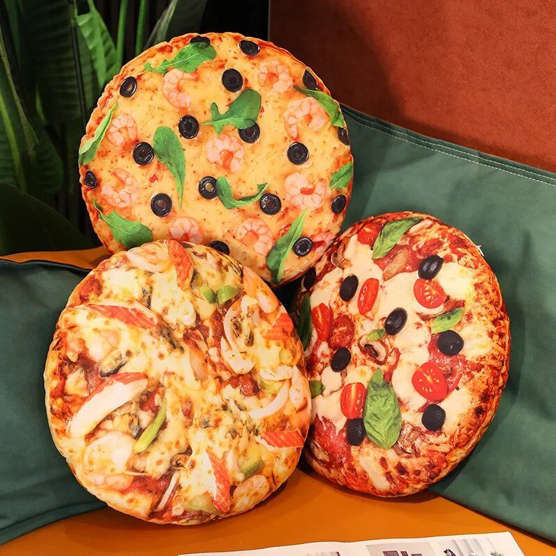 Plush Simulation Pizza, 10 Varieties, 16" | 40 cm