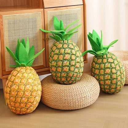 Plushie Large Lifelike Pineapple, Two Styles, 19" | 48 cm