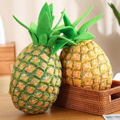 Plushie Large Lifelike Pineapple, Two Styles, 19" | 48 cm - Plushie Produce