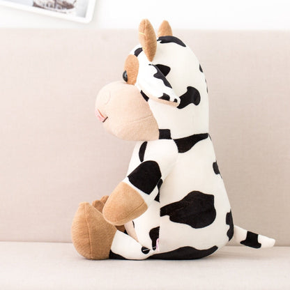 Plush Sitting Dairy Cow, 1-2.5 ft | 30-75 cm Plushie Produce