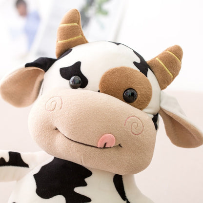 Plush Sitting Dairy Cow, 1-2.5 ft | 30-75 cm Plushie Produce