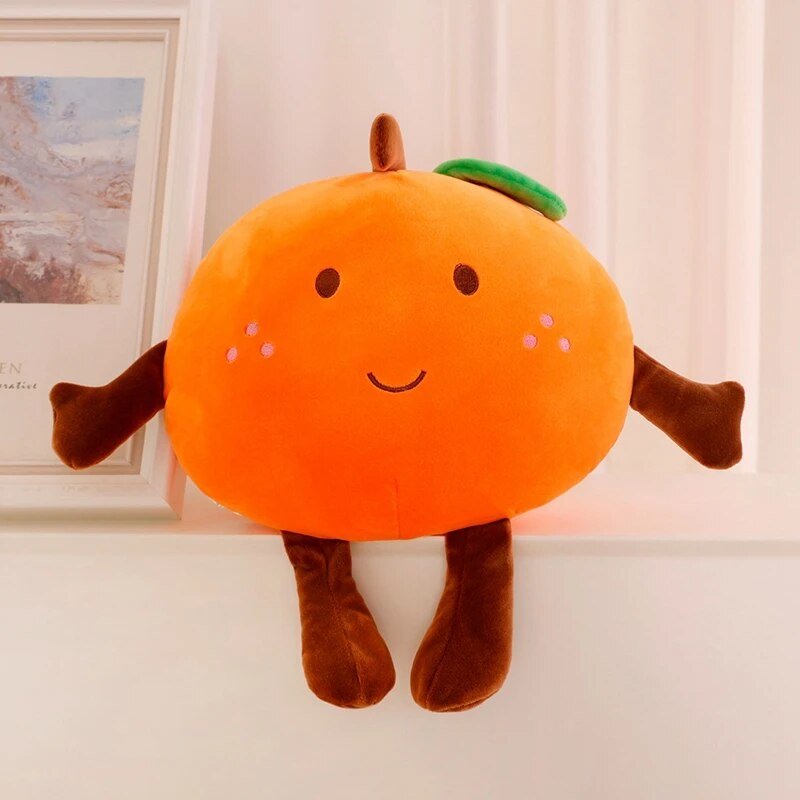 Plush Squishy Cartoon Orange, 16-31" | 40-80 cm