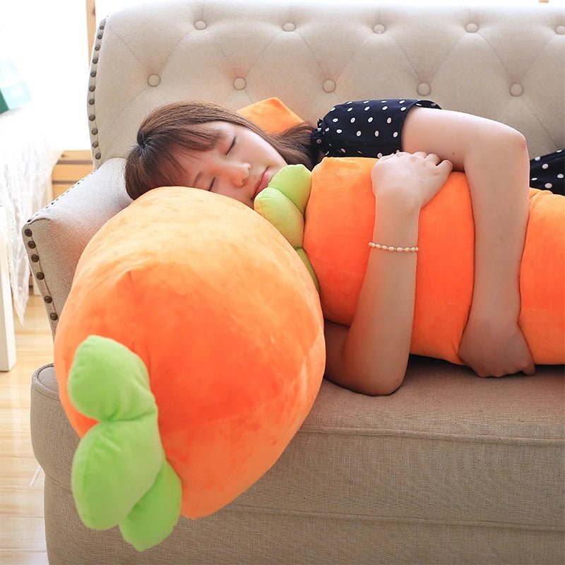 Plush Super Jumbo Realistic Carrot, 3.3' | 100 cm Plushie Produce