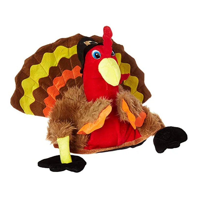 Plushie Turkey Novelty Hat, 12" | 30 cm