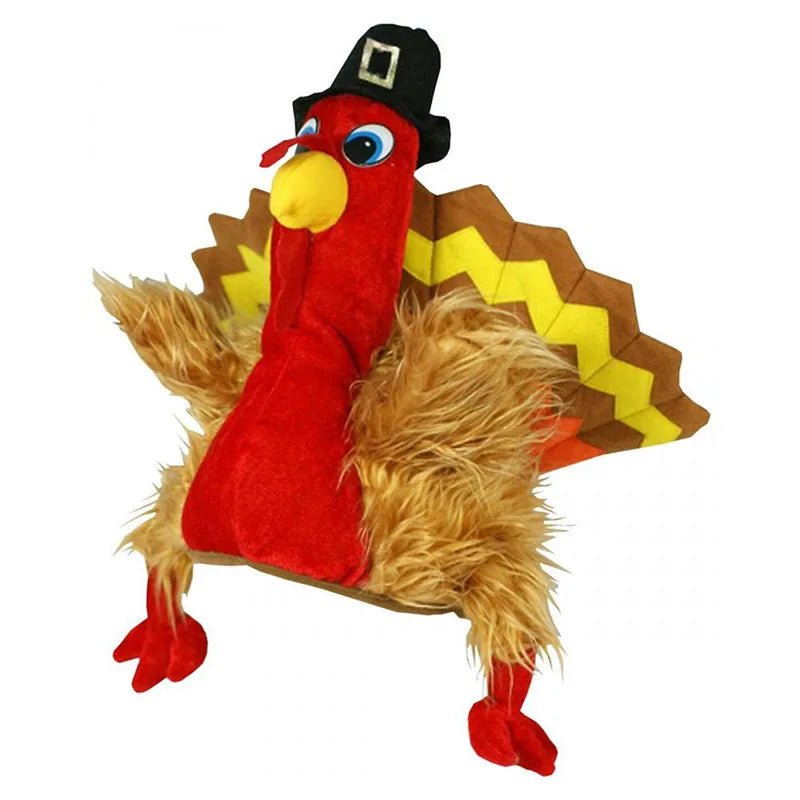 Plushie Turkey Novelty Hat, 12" | 30 cm