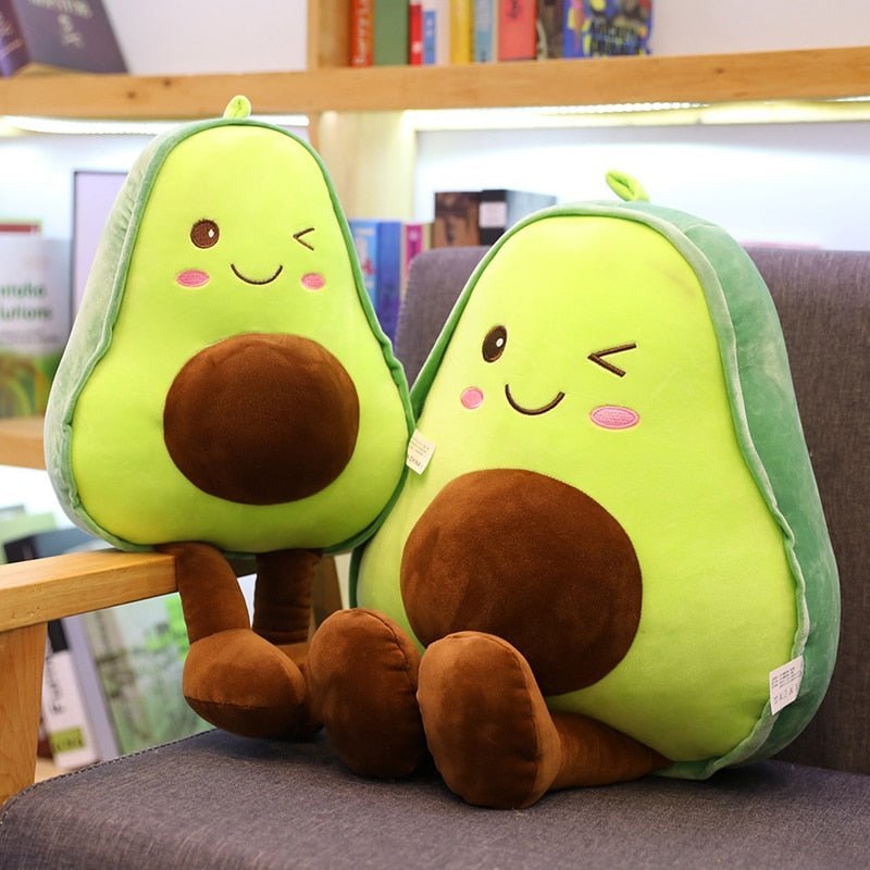 Plush Winking Sliced Avocado, 1-2.8' | 30-85 cm Plushie Produce