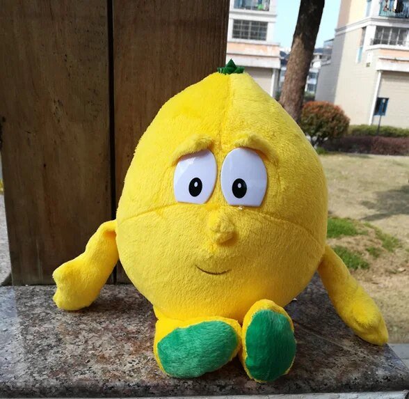 Plushie Assorted Fruit and Veggie Plushies, 10" | 25 cm plush toy – – Lemon – Image 15 | Plushie Produce