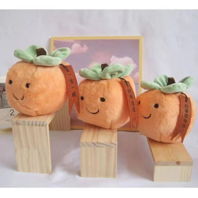 Plushie Cartoon Chinese Persimmon, 10" | 25 cm plush toy – – – Image 3 | Plushie Produce