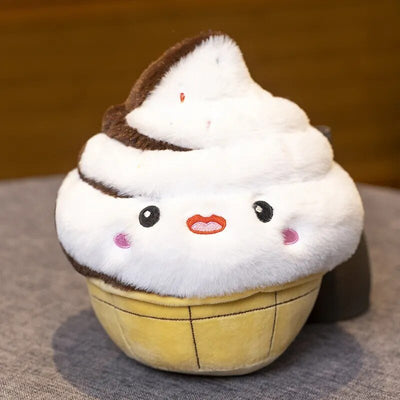 Plushie Cartoon Cupcake, Five Styles, 6-10" | 15-25 cm plush toy – – 25cm cream – Image 6 | Plushie Produce