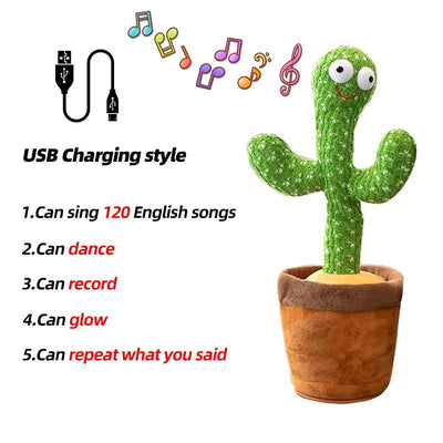 Plushie Dancing Singing Cactus, 13" | 32 cm plush toy – – – Image 9 | Plushie Produce