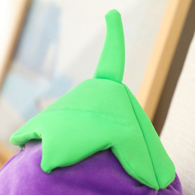 Plushie Eggplant Hat, 18" | 46 cm plush toy – – – Image 11 | Plushie Produce