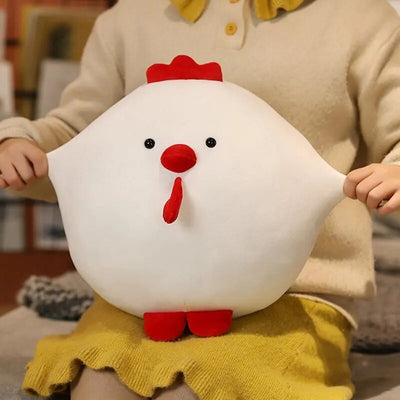 Plushie Fat Squishy Chicken, Two Colors, 10-14" | 25-35 cm plush toy – – – Image 2 | Plushie Produce