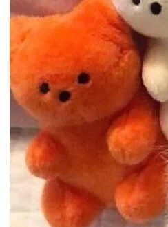Plushie Gummy Bear Squeaky Chew Toy, 5 Colors, 4" | 11 cm plush toy – – Orange – Image 11 | Plushie Produce