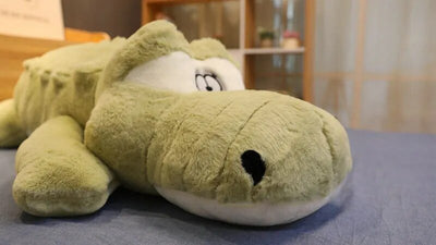 Plushie Jumbo Cartoon Cross-Eyed Crocodile, 4 colors, 3-4.9' | 90-150 cm plush toy – – – Image 6 | Plushie Produce