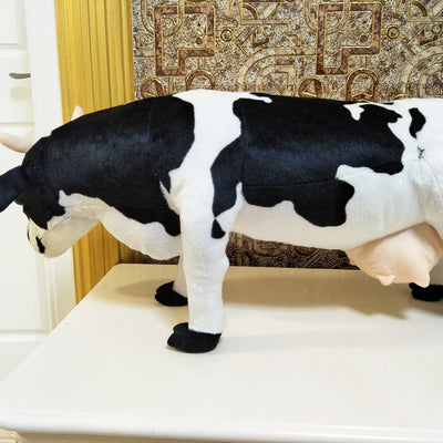 Plushie Jumbo Lifelike Dairy Cow, 3' | 70 cm plush toy – – – Image 5 | Plushie Produce